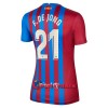 Virallinen Fanipaita FC Barcelona Frenkie De Jong 21 Kotipelipaita 2021-22 - Naisten